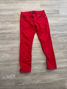 Slim Fit Men’s Jeans in Vibrant Red - Unbranded